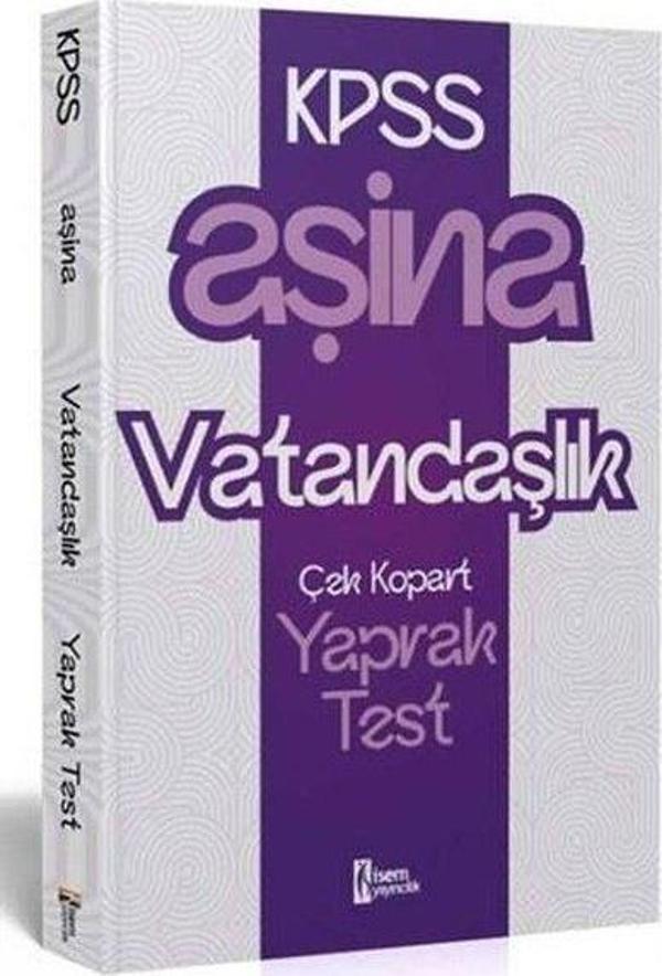 KPSS Aşina Vatandaşlık Çek Kopart Yaprak Test - İsem Yayıncılık - Image 1
