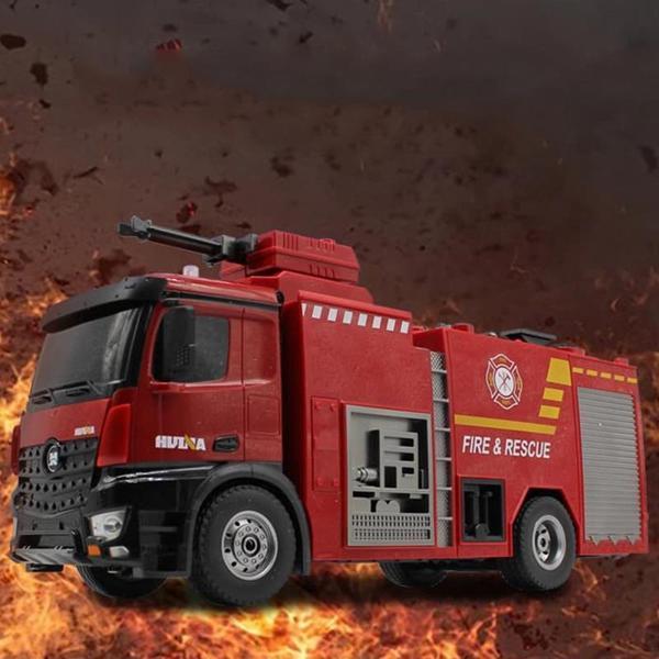 HUINA 1562 1/14 22CH RC Model Yangın Söndürme İtfaiye Kamyonu - Su Püskürtme Fonksiyonlu 2.4G Sesli ve Işıklı - Image 1