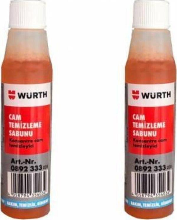 Würth 2 Adet Konsantre Cam Suyu Temizleme Cam Sabunu 32Ml - Image 1