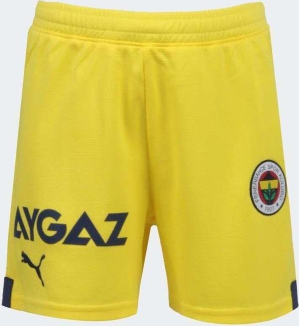Fenerbahçe Orijinal Lisanslı Sarı Çocuk Şort 22/23 Sezonu - Image 1