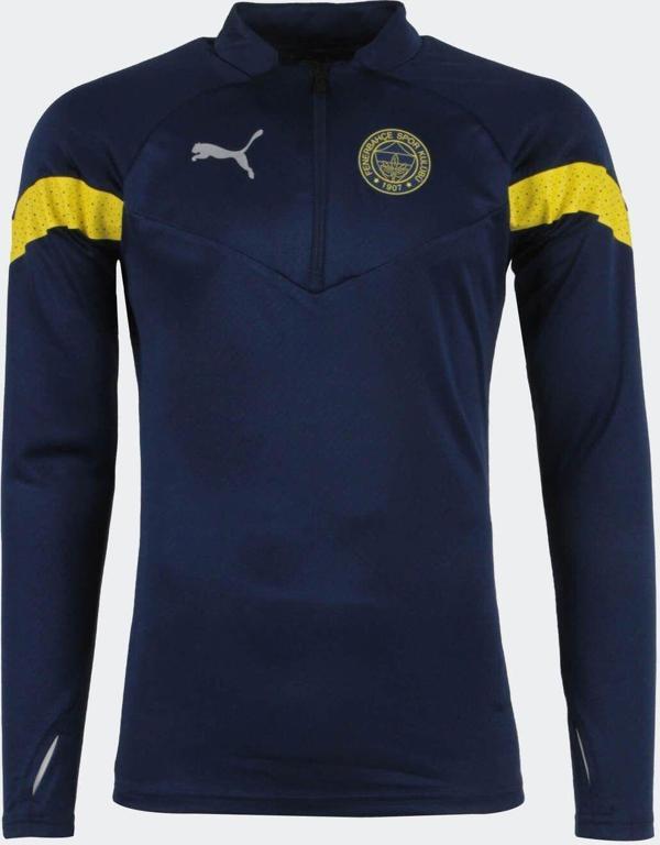 Fenerbahçe Orijinal Lisanslı Yarım Fermuar Antrenman Çocuk Sweat - Image 1