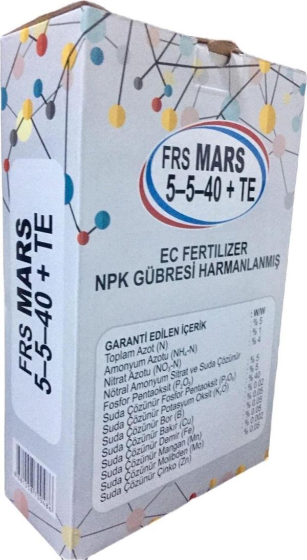 Frs Mars 5.5.40 + Te Bitki Ve Çiçek Besini Npk Gübresi 1 Kg (Orkide, Çiçek, Meyveler, Sebzeler )  - Image 1