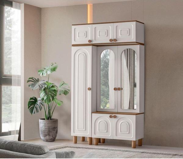 Avm 24 Avm 24 - %100 Mdf - Aytaşı - Bohem Sümbül Aynalı Portmanto - Image 1