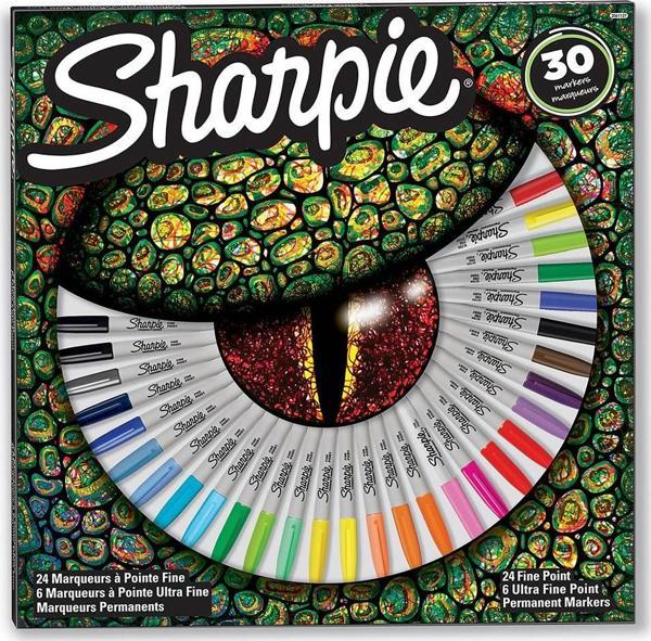 Sharpie Fine Permanent Markör Karışık 30lu - Image 1