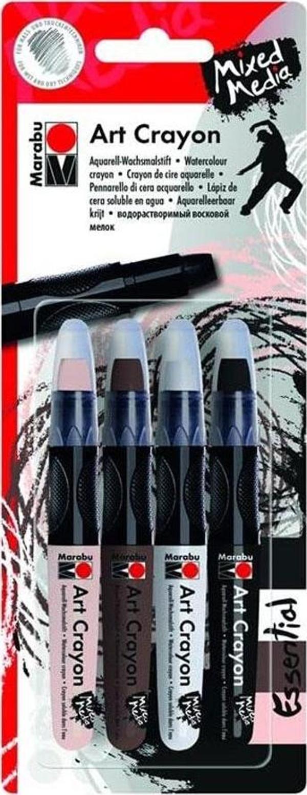 Marabu Art Crayon 4'Lü Set - Image 1