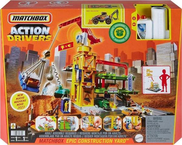 Matchbox Action Drivers Dev İnşaat Sahası Oyun Seti HPD63 - Image 1