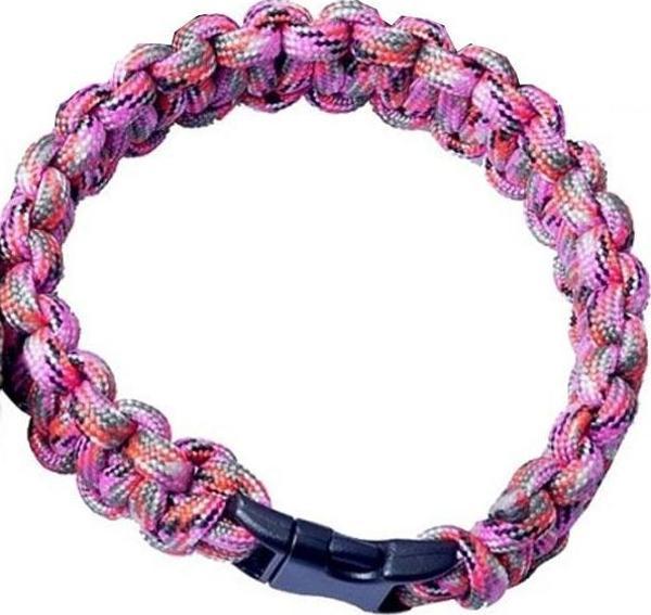 Munkees Paracord Bilezik Pembe 20 Cm 6468 - Image 1