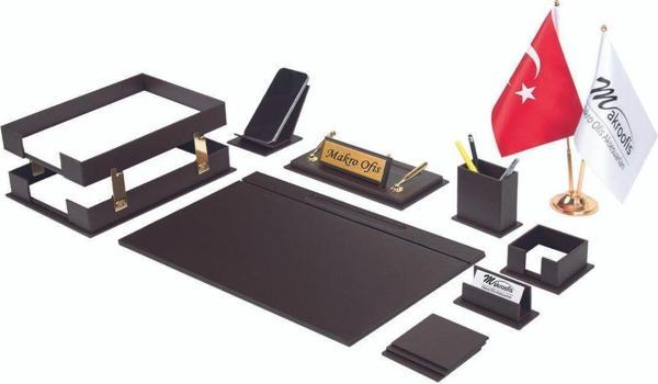 Makro Ofis Liya Sümen Takımı 12 parça kahve - Image 1