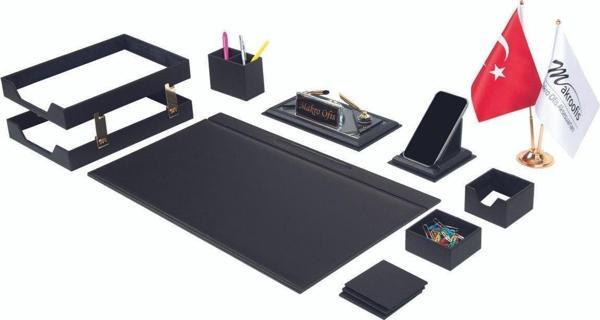 Makro Ofis Liya Sümen Takımı 12 parça Siyah - Image 1