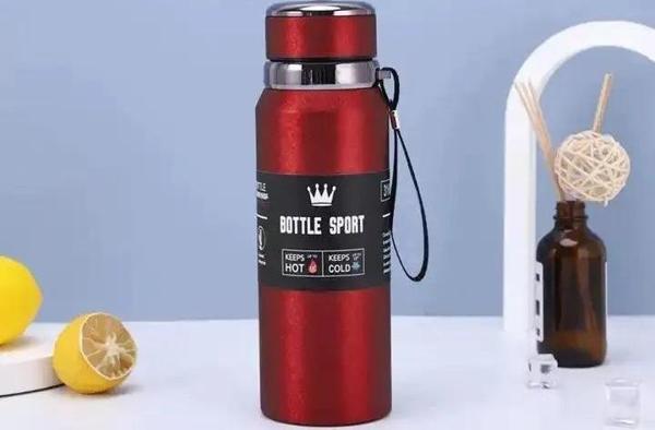 Kapris Modern Paslanmaz Çelik Termos Kırmızı 1 Litre Kap-293 - Image 1
