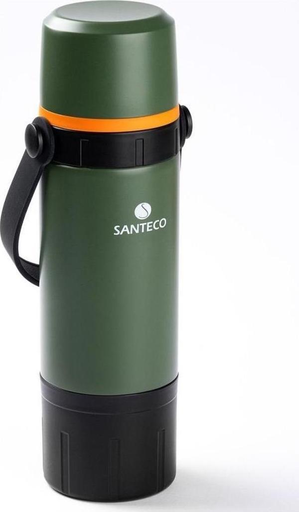 Tantitoni Hears Çift Katmanlı Kahve Demleme Aparatlı Paslanmaz Çelik Termos 650 ml Yeşil - Image 1