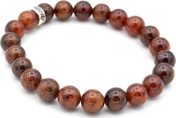 Hakiki Doğal Hezonit Granat Taşı Bileklik 8.5 Mm - Image 1