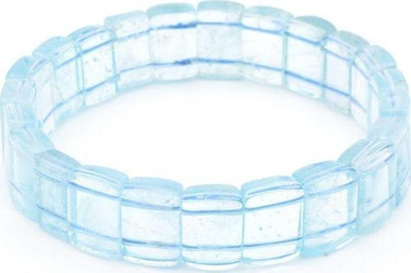 Hakiki Doğal Rolex Model Mavi Topaz Taşı Bileklik - Image 1