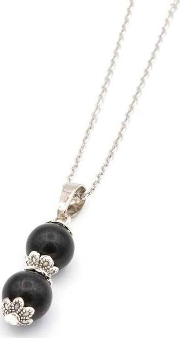 Hakiki Doğal Şungit Taşı Kolye Ucu 1.kalite Shungite - Image 1