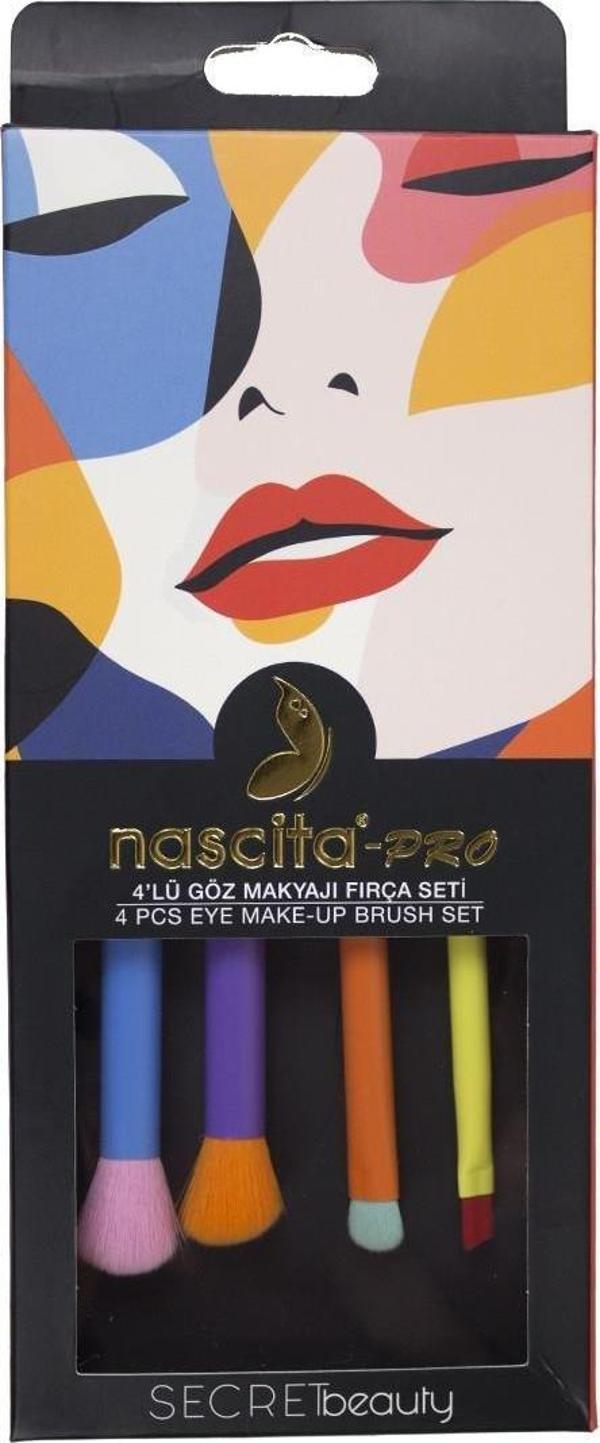 Nascita Secret Beauty 4 lü Göz Makyaj Fırça Seti - 134 - Image 1