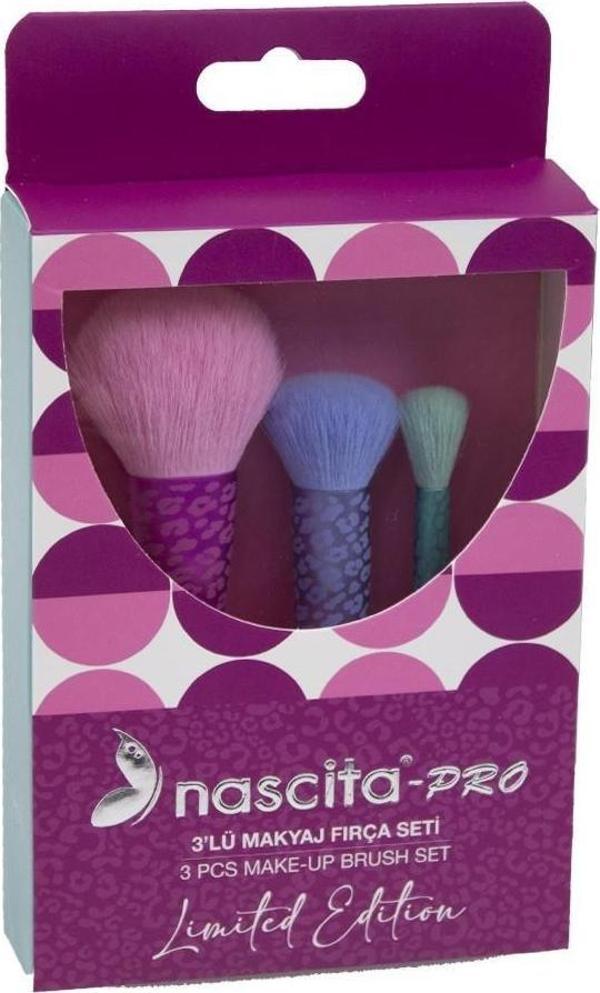 Nascita 3'Lü Makyaj Fırça Seti Renkli - 144 - Image 1