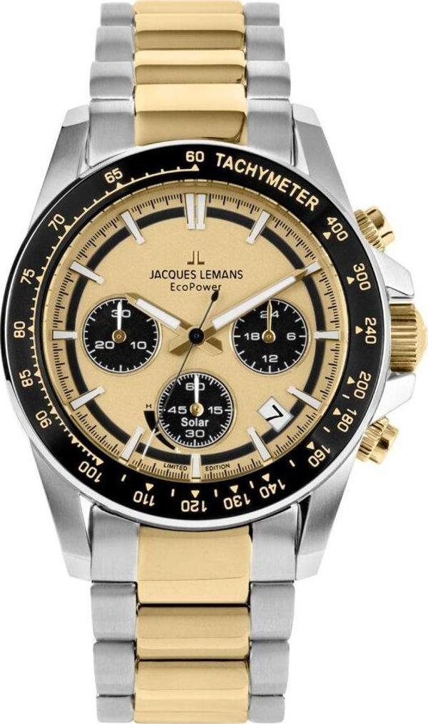 JACQUES LEMANS ANNIVERSARY ECO POWER 50-1D ERKEK KOL SAATİ - Image 1