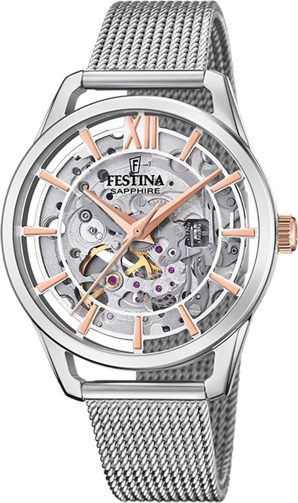 FESTINA F20627/1 AUTOMATIC SKELETON SAPPHIRE KADIN KOL SAATİ - Image 1