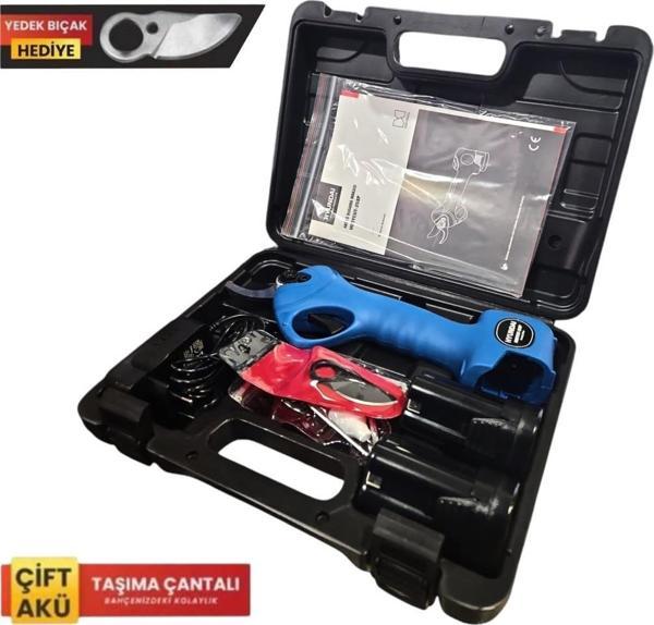 Hyundai HobbyCut 25XP Akülü Budama Makası Çift Akülü 25mm 2 Ah - Image 1