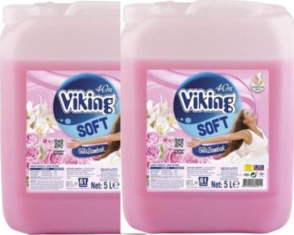 Viking Yumuşatıcı Gül-zambak 2x5 Lt 122 Yıkama - Image 1