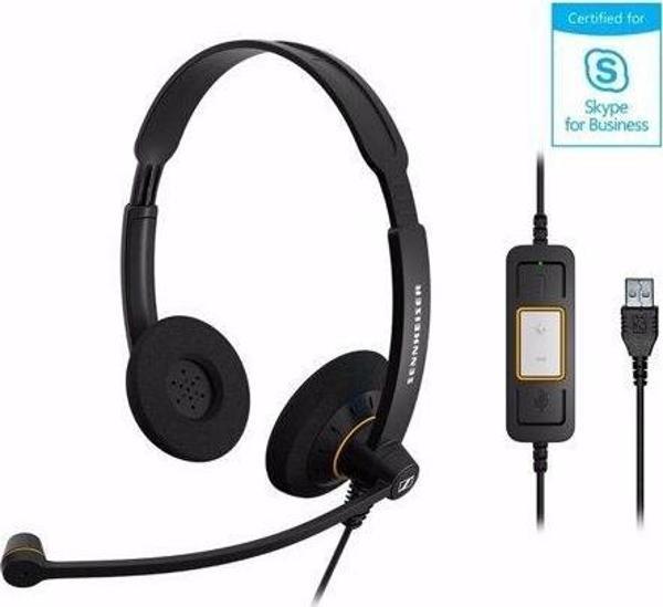 Sennheiser SC 60 USB ML Duo Kablolu UC Kulak Üstü Kulaklık - Image 1
