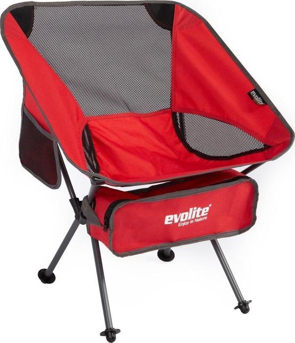 Evolite Mini Kamp Sandalyesi - Kırmızı - Image 1