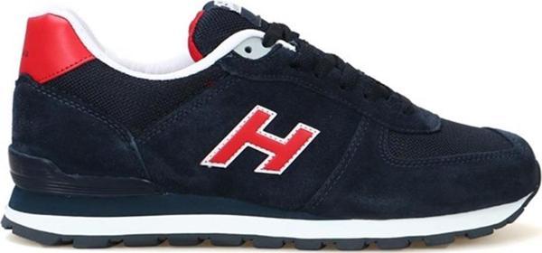 Hammer Jack Peru Hakiki Deri Lacivert-Gri-Kırmızı Erkek Spor  Ayakkabı - Image 1