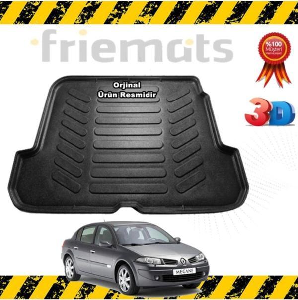 Friemats Renault Megane 2 Sedan 3D Bagaj Havuz Paspası 2004-2010 Arası - Image 1
