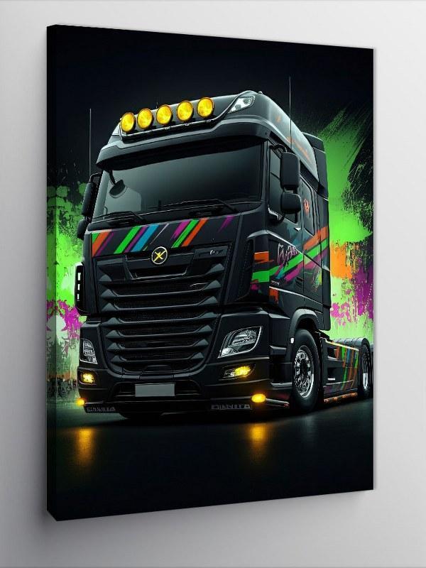 Kanvas Tablo Gece Yarısı Tır - Image 1