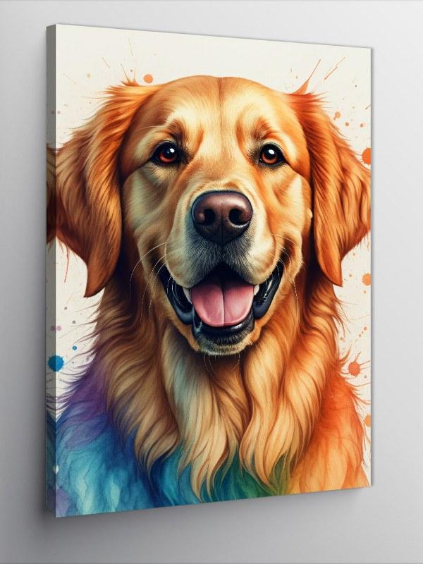 Kanvas Tablo Neşeli Golden Retriever - Image 1