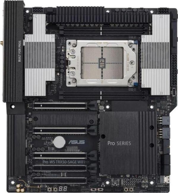 Asus Pro Ws Trx50-Sage Wıfı Amd Trx50 Str5 Ddr5 8000 3X M2 Usb3.2 Wifi 7 + Bt 10Gbit + 2.5Gbit Lan C - Image 1