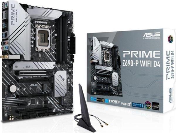 Asus Prıme Z690-P D4 Intel Z690 Lga1700 Ddr4 5333 Dp Hdmı 3X M2 Usb3.2 Aura Rgb 2.5Gbit Lan Atx Pcıe - Image 1