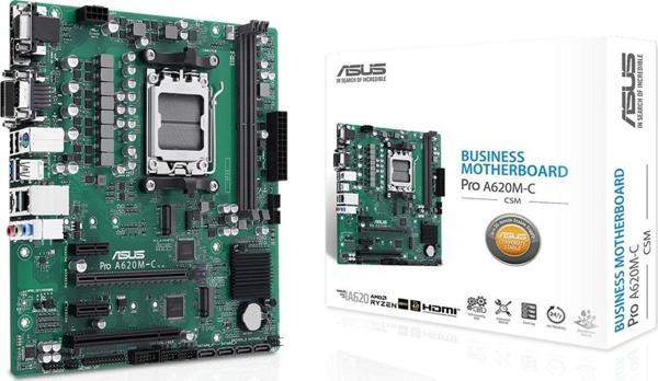 Asus Pro A620M-C-Csm Amd A620 Soket Am5 Ddr5 6400Mhz 2Xm.2 Matx Anakart - Image 1