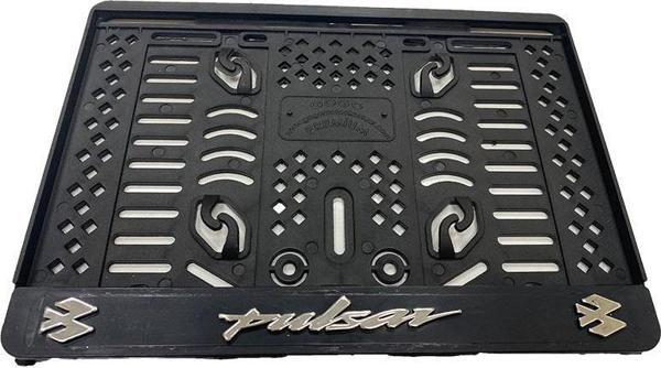 Bajaj Pulsar Beyaz Çıtçıt Plastik (15X24 Cm) Kırılmaz Plakalık - Image 1