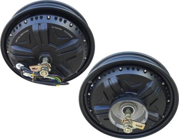E-Mon Jk 3000 Arka Jant Motor Siyah 2.50-12 72V 2000W Orj - Image 1