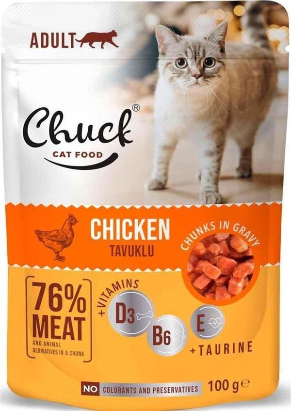Chuck Kedi Yaş Maması Tavuklu 100 Gr - Image 1