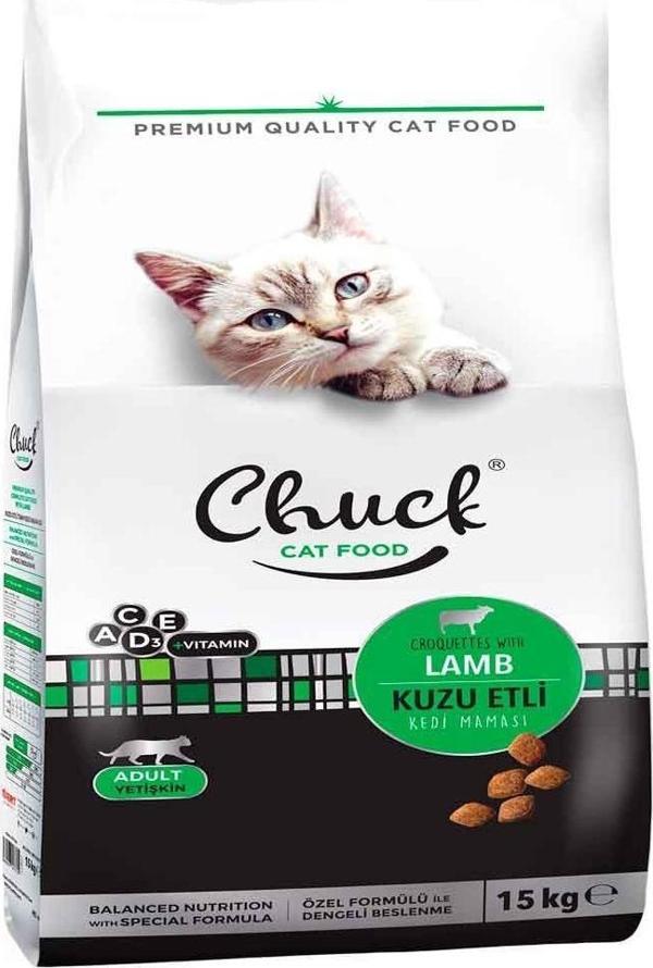 Chuck Kuzu Etli Kedi Maması 15 Kg - Image 1