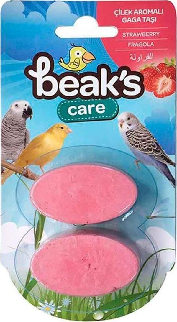Beaks Çilek Aromalı Gaga Taşı 3,5 cm x 2 adet - Image 1
