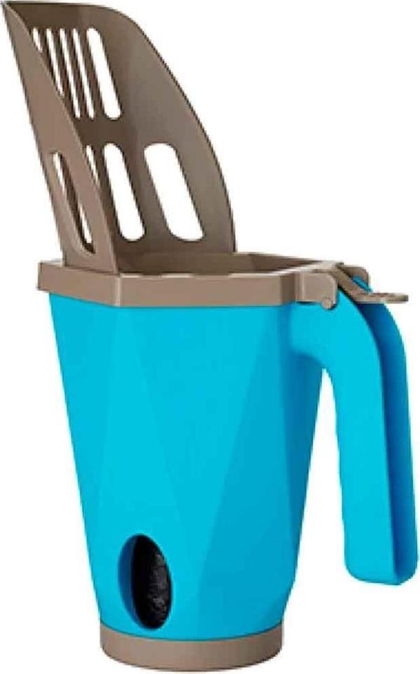 Amazon Pet Hazneli Kedi Kumu Küreği Mavi - Image 1
