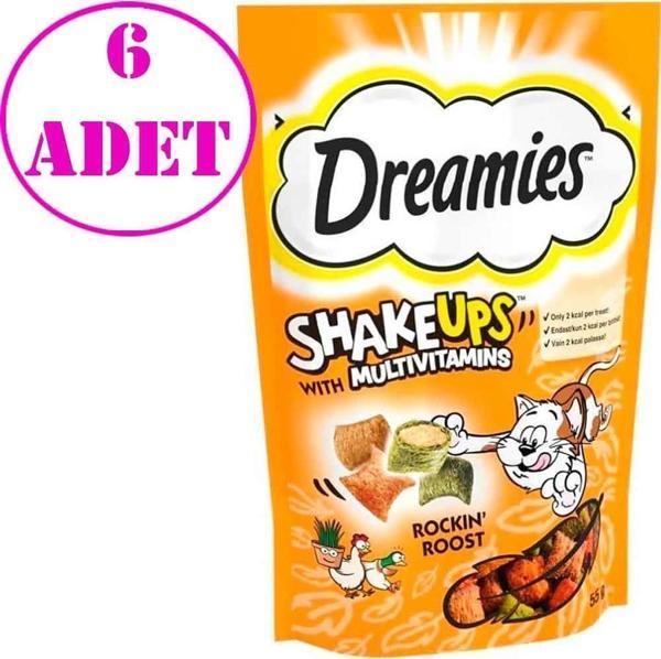 Dreamies Kedi Ödülü Shake Ups Rockin Rooster 55 Gr 6 AD - Image 1