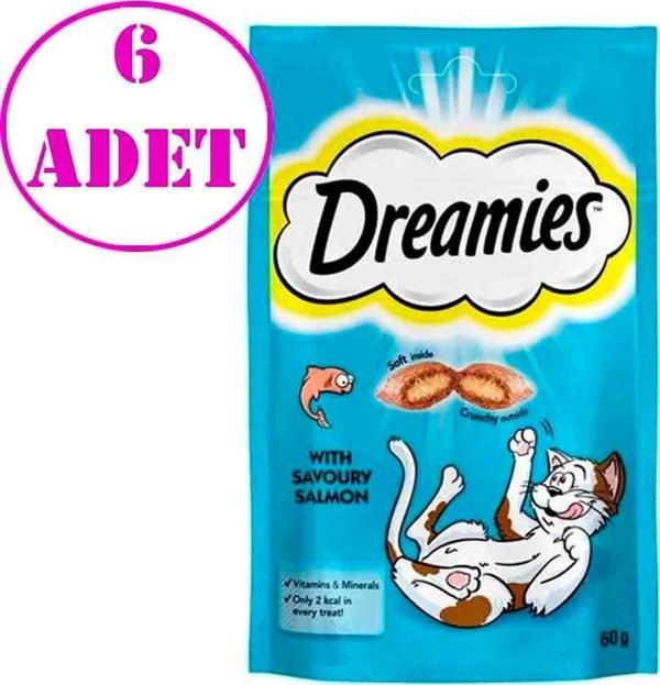 Dreamies Somonlu Kedi Ödülü 60 gr 6 AD - Image 1