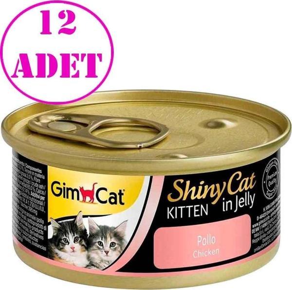 Gimpet Shiny Cat Tavuklu Yavru Kedi Konservesi 70 Gr 12 AD - Image 1