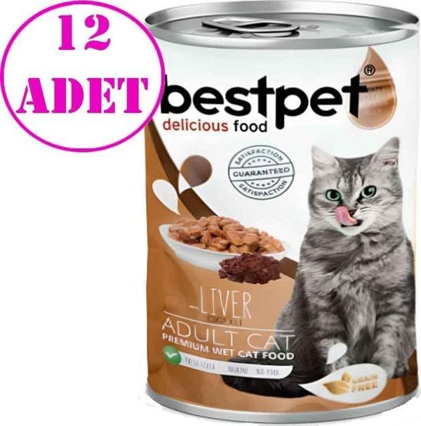 BestPet Ciğerli Tavuklu Kedi Konservesi 400gr 12 AD - Image 1