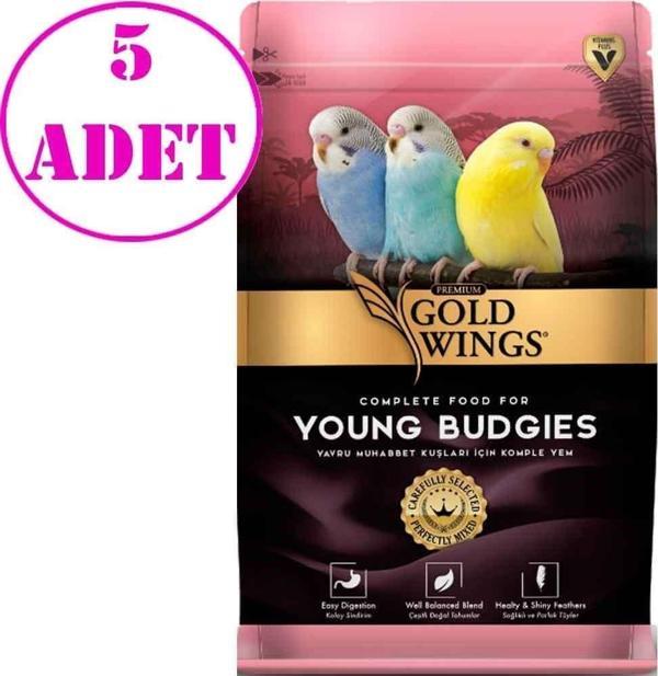 Gold Wings Premium Yavru Muhabbet Yemi 1Kg 5 AD - Image 1
