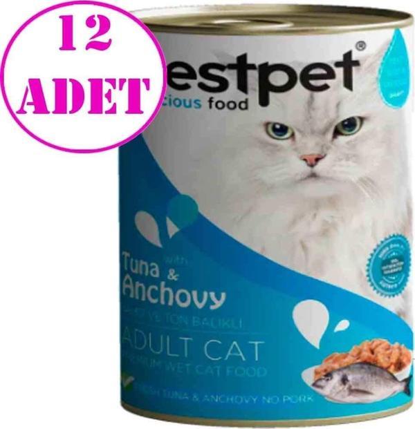 BestPet Ton Balıklı Kedi Konservesi 400gr 12 AD - Image 1