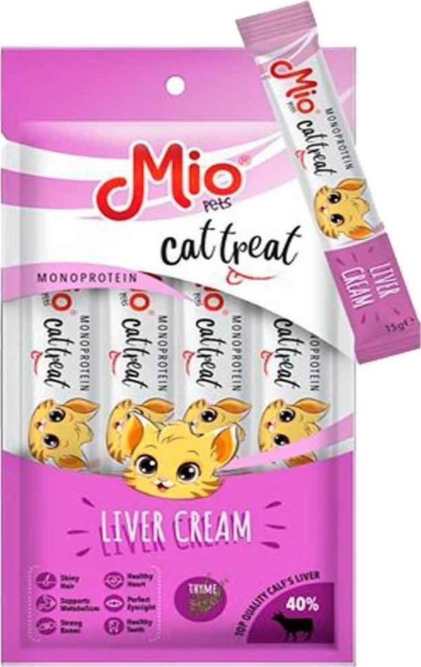 Mio Kedi Ödülü Krema Ciğerli 4x15 Gr - Image 1