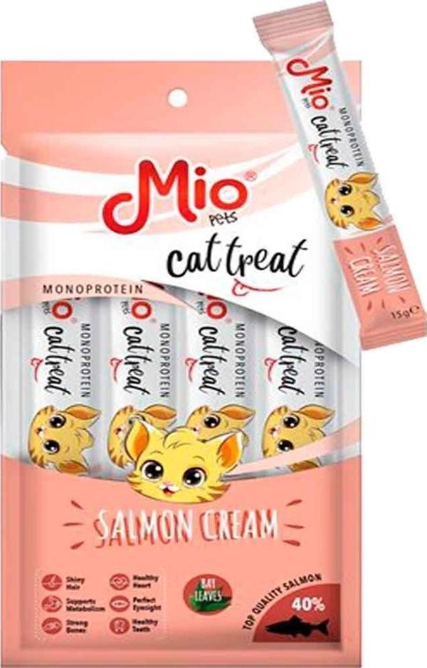 Mio Kedi Ödülü Krema Somonlu 4x15 Gr - Image 1