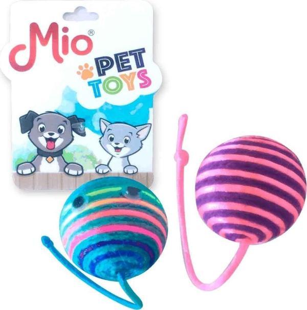 Mio Kedi Oyuncağı Renkli No 4 İp Top 1 AD - Image 1