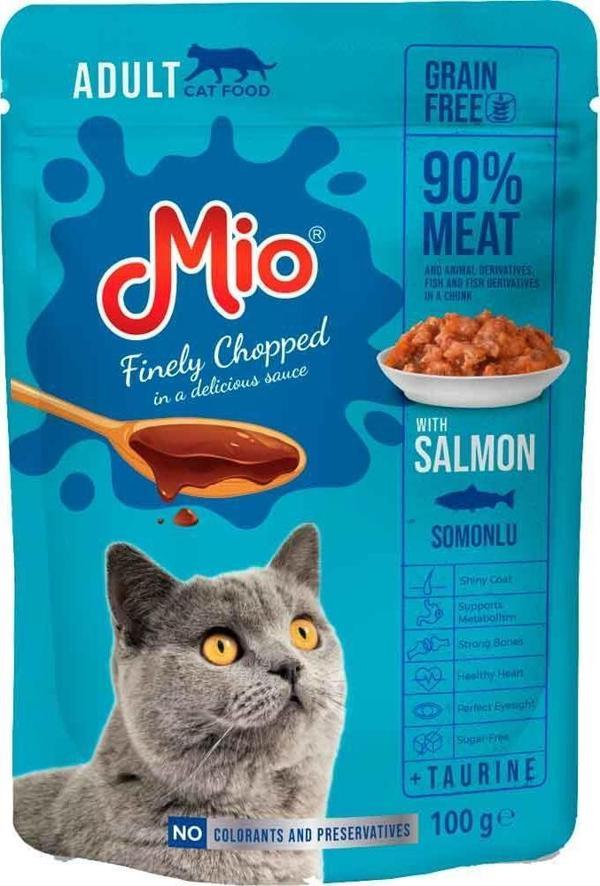 Mio Kedi Yaş Mama Somonlu 100 Gr - Image 1