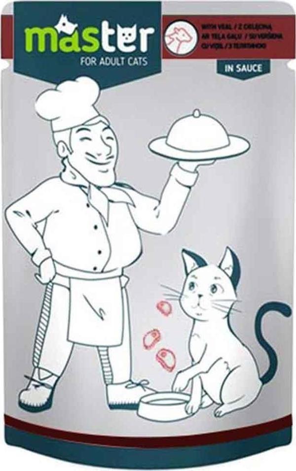 Master Kedi Konservesi Dana Etli 80 Gr - Image 1